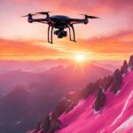 do drones have cameras scene over mountain