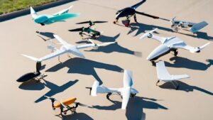 what types of drones are there fixed wing drones
