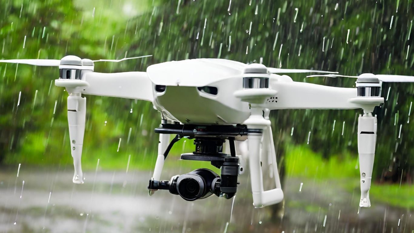 can drones fly in rain featured image