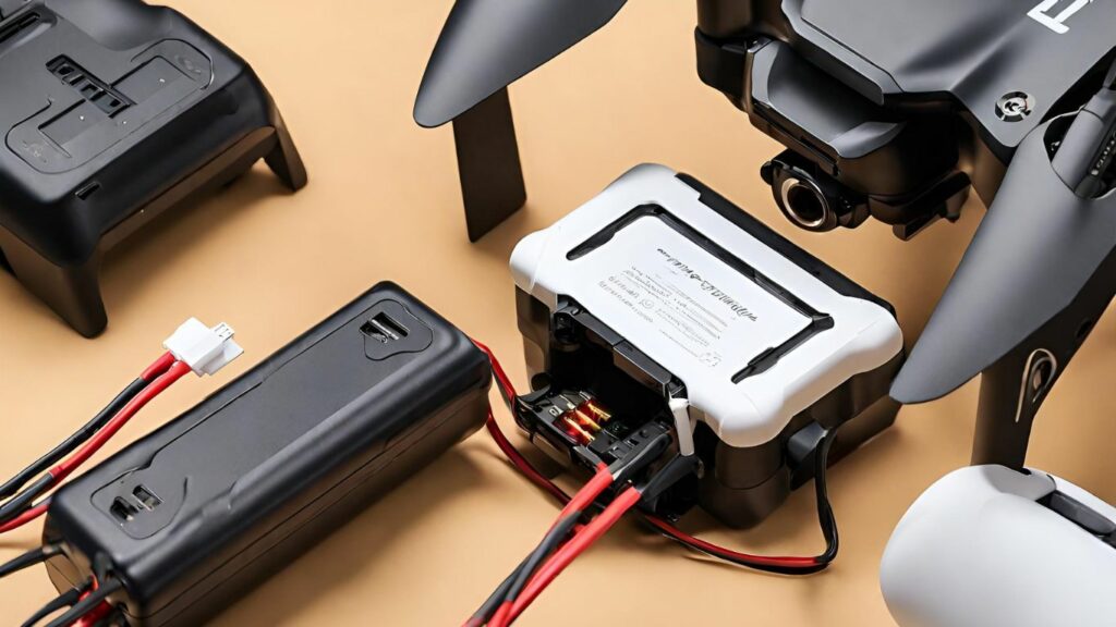 Holy Stone drone's battery compartment