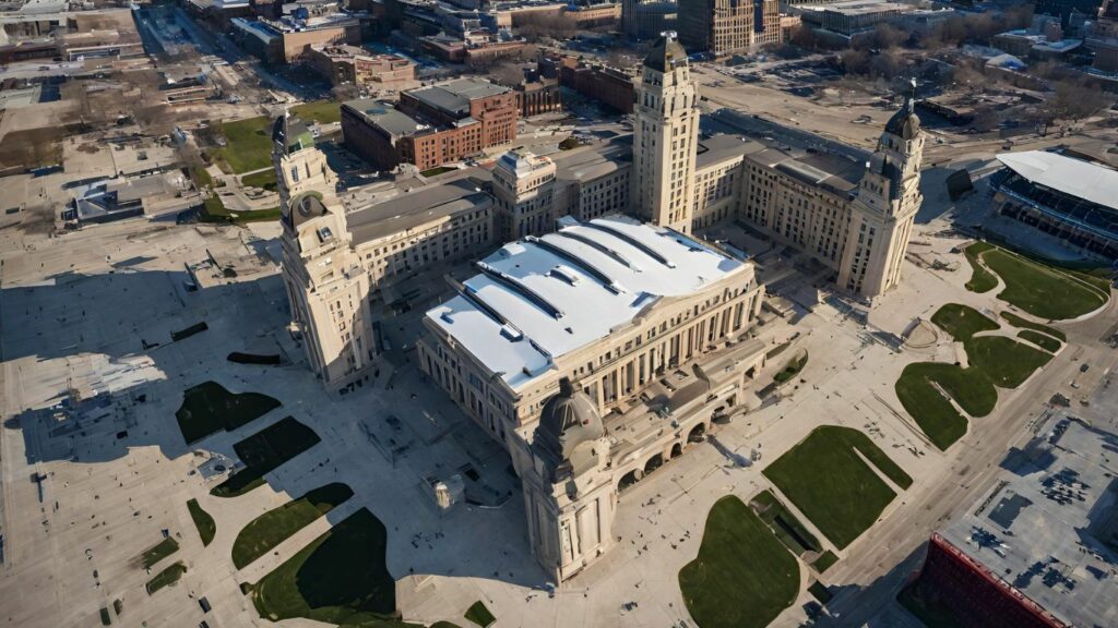 Kansas City Drone flying over Union Station